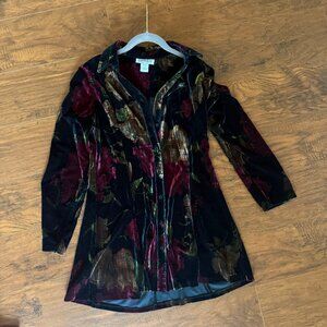 Serengeti Floral Velvet Blouse - Size S